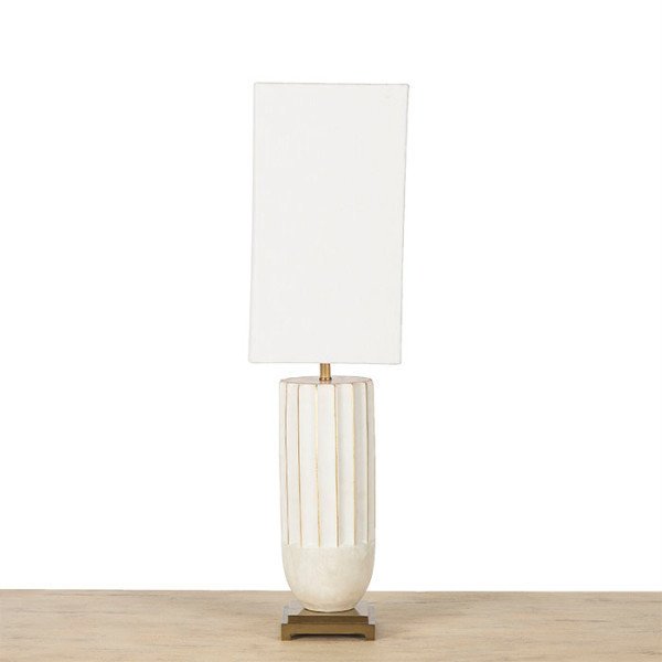 Настольная лампа Empress с абажуром белого цвета - лучшие Настольные лампы в INMYROOM