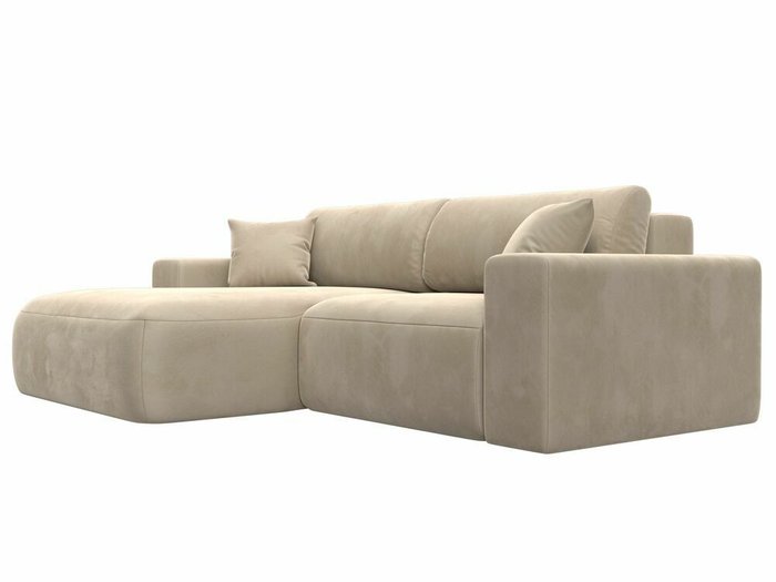 Угловой диван-кровать Лига 036 Классик бежевого цвета левый угол - лучшие Угловые диваны в INMYROOM