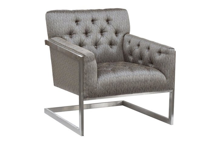 Кресло серого цвета - купить Интерьерные кресла по цене 55000.0