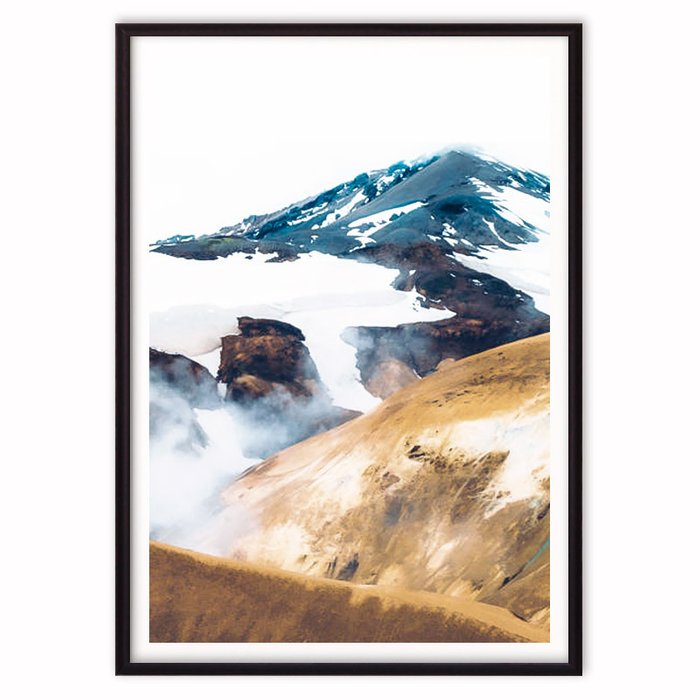 Постер в рамке Горы Исландии 21х30 см