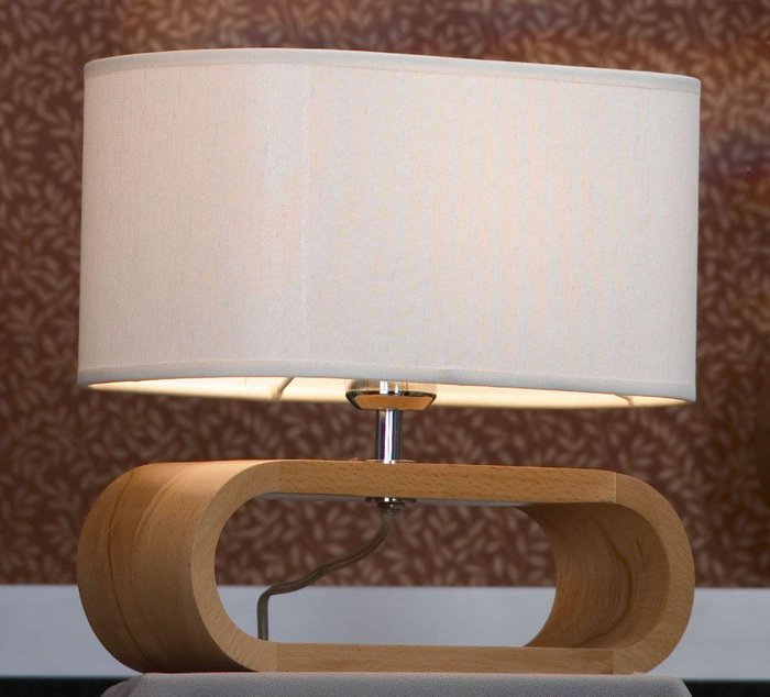 Настольная лампа Nulvi с белым абажуром  - купить Настольные лампы по цене 9209.0