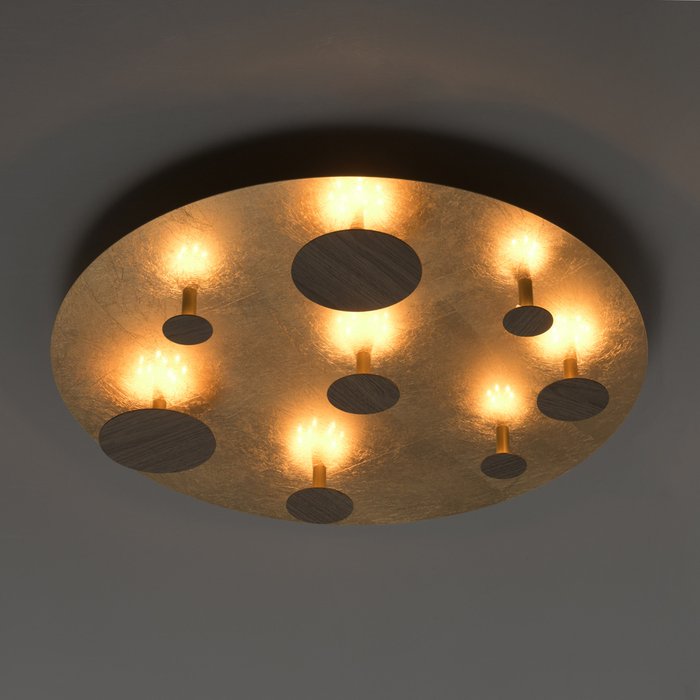Потолочный светодиодный светильник  Иланг золотого цвета - купить Потолочные светильники по цене 6770.0