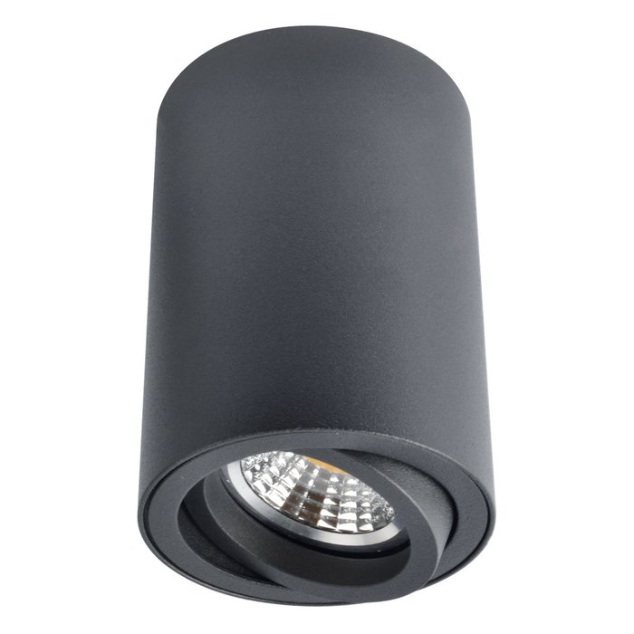 Потолочный светильник из металла черного цвета