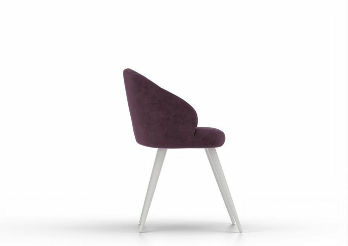 Стул обеденный Zefir в обивке из велюра фиолетового цвета - лучшие Обеденные стулья в INMYROOM