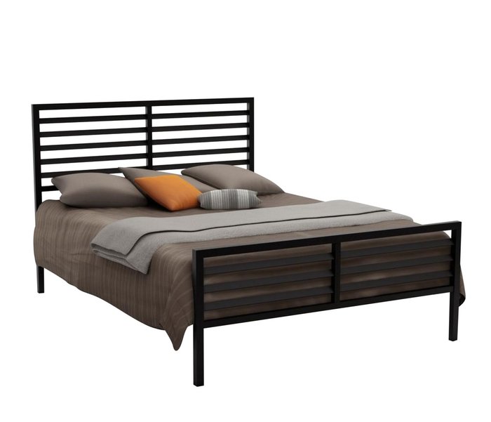Кровать Даллас 120х200 черного цвета - купить Кровати для спальни по цене 29990.0