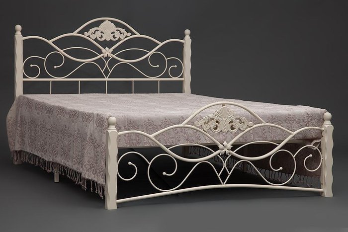 Кровать Canzona 120х200 белого цвета - лучшие Кровати для спальни в INMYROOM Кровать Canzona 120х200 белого цвета - лучшие Кровати для спальни в INMYROOM