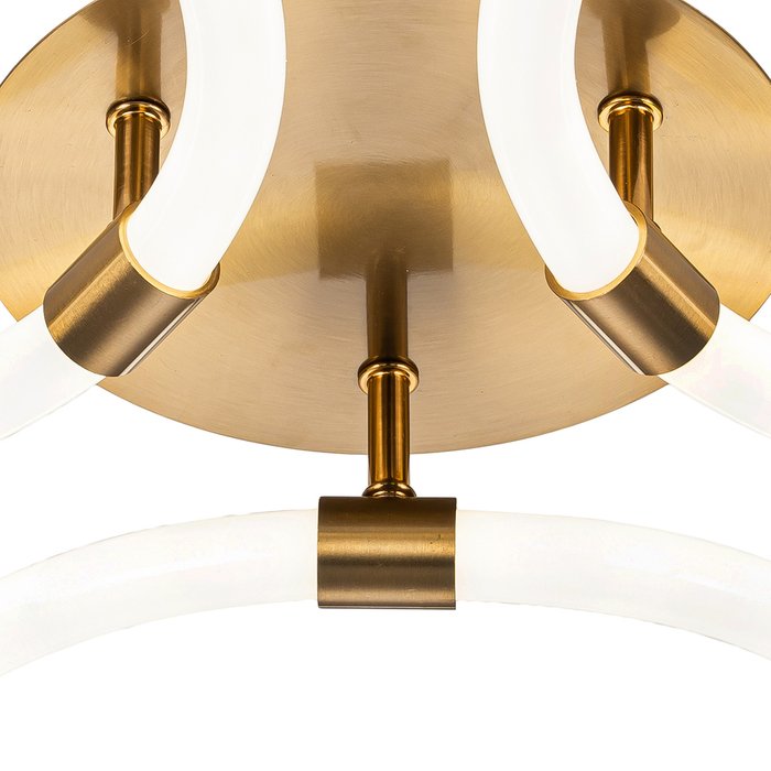 Потолочный светильник Escada 10279/3 LED*84W Brass TUBE - лучшие Потолочные люстры в INMYROOM