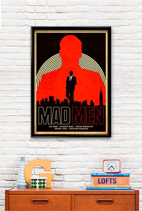 Принт Mad Men A1 - купить Декор стен по цене 1879.0