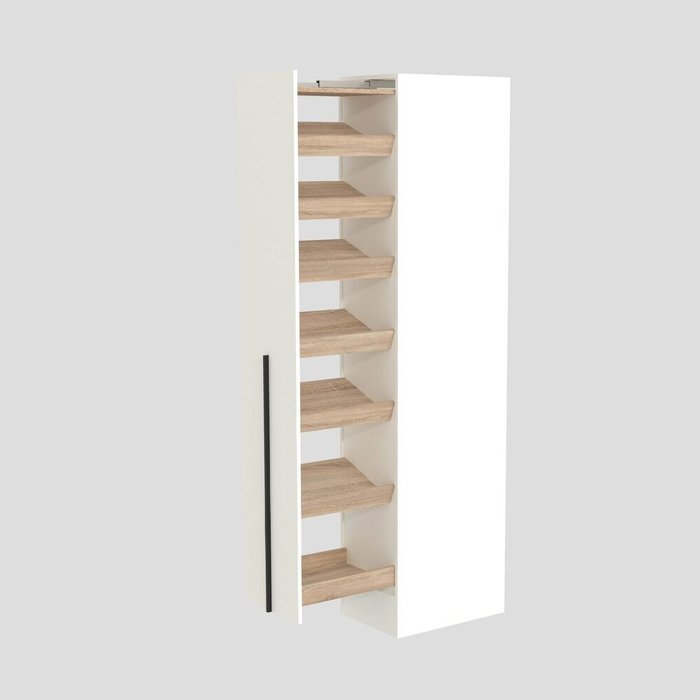 Обувница выдвижная Баланс О239.1 белого цвета  - купить Шкафы - прихожие по цене 28980 Обувница выдвижная Баланс О239.1 белого цвета  - купить Шкафы - прихожие по цене 28980