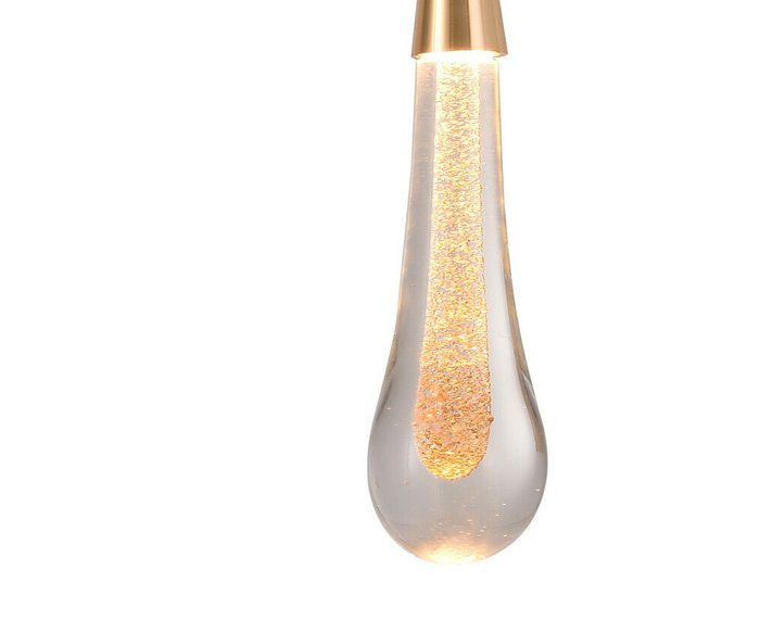 Подвесной светодиодный светильник Гутта со стеклянным плафоном - купить Подвесные светильники по цене 5500.0