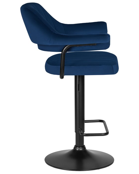 Барный стул Charly Black синего цвета - лучшие Барные стулья в INMYROOM