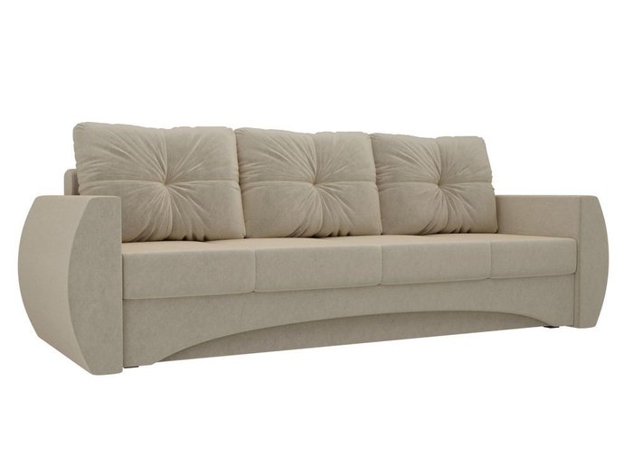 Прямой диван-кровать Сатурн бежевого цвета