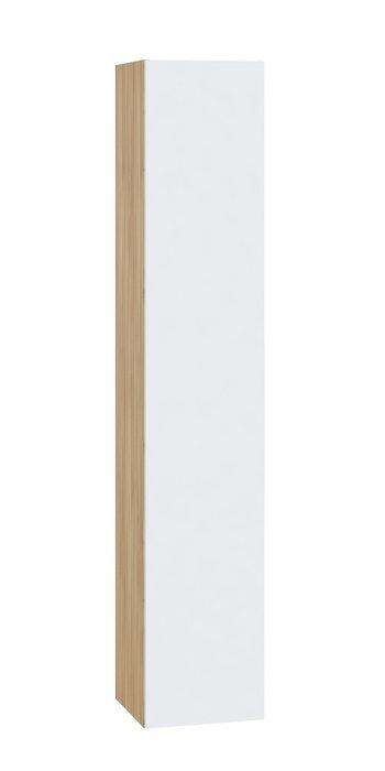 Шкаф настенный Сканди бело-бежевого цвета