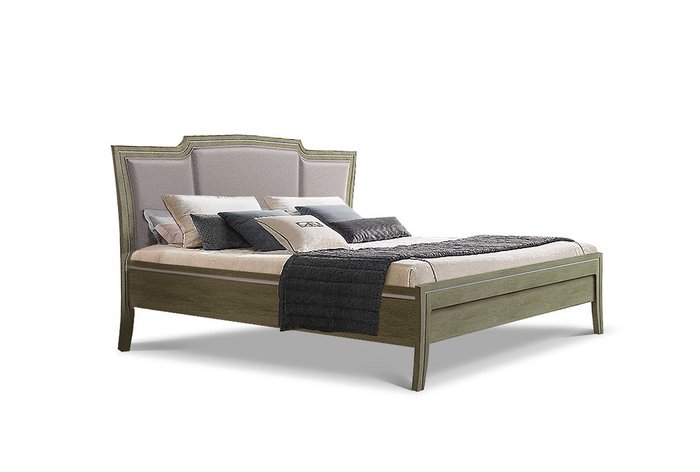 Кровать Costa 160x200 оливково-бежевого цвета 