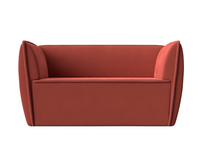 Прямой диван Бергамо кораллового цвета - купить Прямые диваны по цене 26999.0