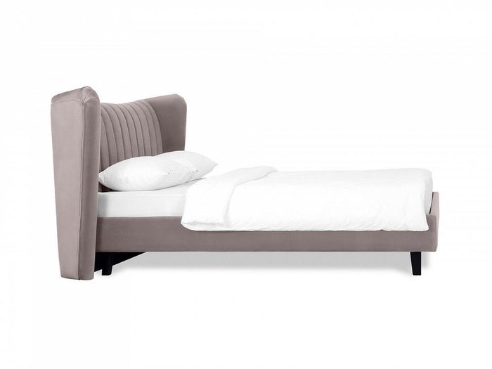Кровать Queen II Agata L 160х200 серо-коричневого цвета - лучшие Кровати для спальни в INMYROOM
