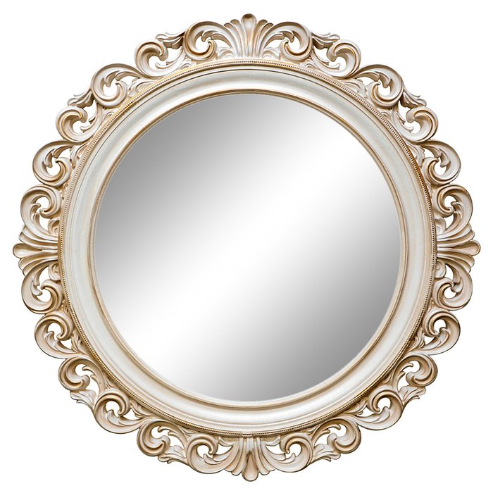 Настенное зеркало Фроуд Слоновая кость с золотой патиной