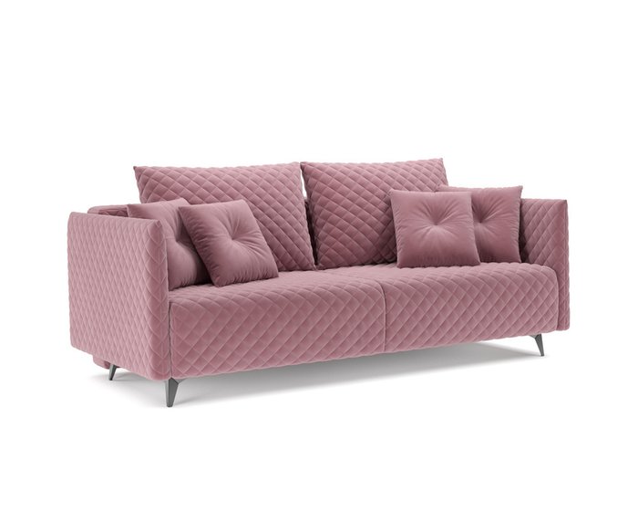 Прямой диван-кровать Вашингтон пудрового цвета