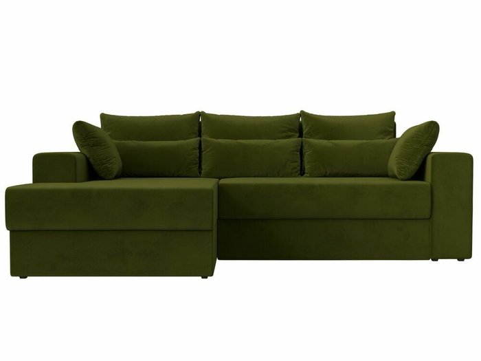 Угловой диван-кровать Майами зеленого цвета левый угол - купить Угловые диваны по цене 49999.0