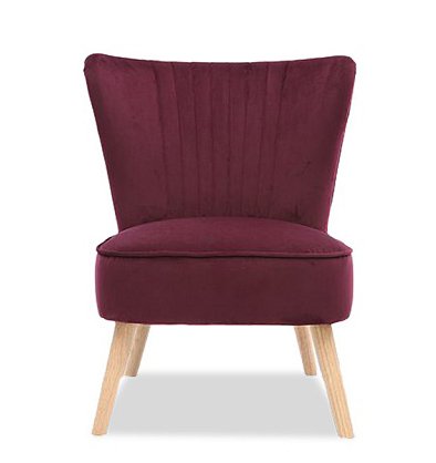 Кресло Зола Vinous бордового цвета - купить Интерьерные кресла по цене 17800.0