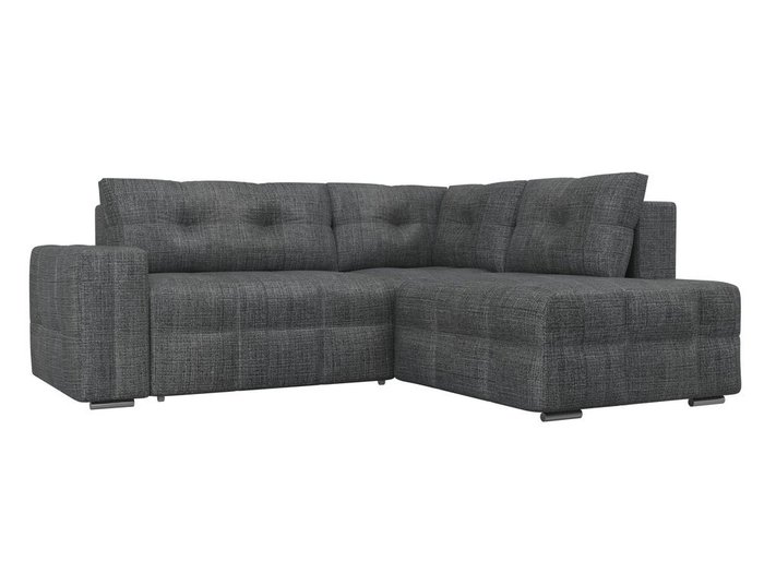 Угловой диван-кровать Леос серого цвета