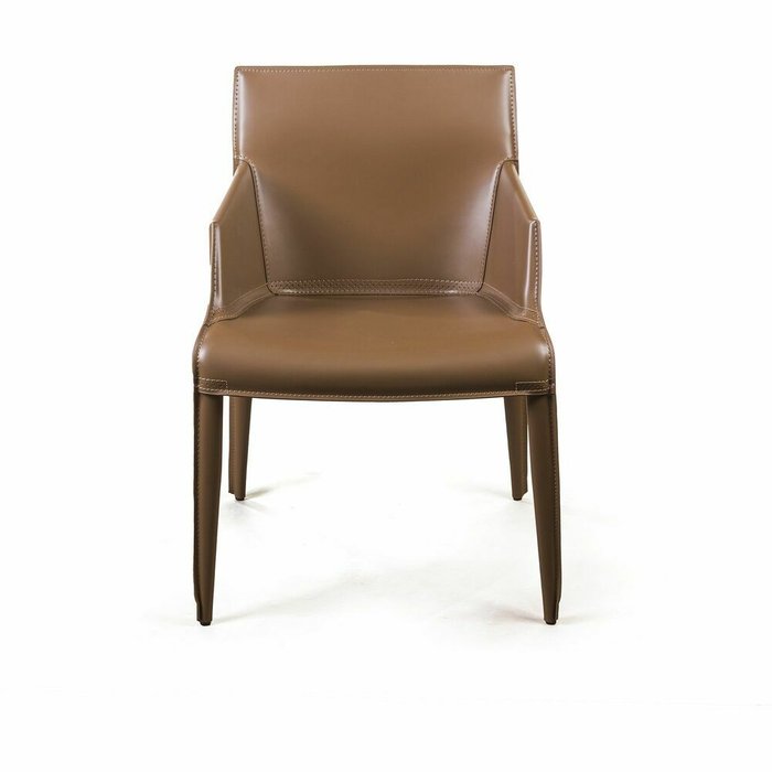 Стул с подлокотниками Morgan коричневого цвета - купить Обеденные стулья по цене 34900.0