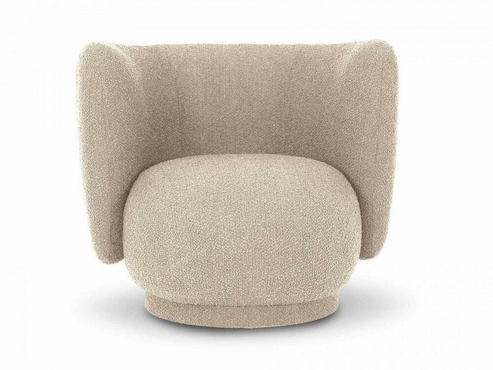 Кресло Lucca бежевого цвета - купить Интерьерные кресла по цене 38920.0