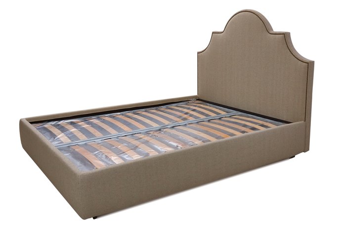 Кровать Фиби серо-коричневого цвета 160х200  - купить Кровати для спальни по цене 68940.0