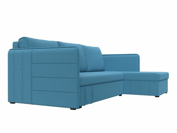 Угловой диван-кровать Слим голубого цвета правый угол - лучшие Угловые диваны в INMYROOM