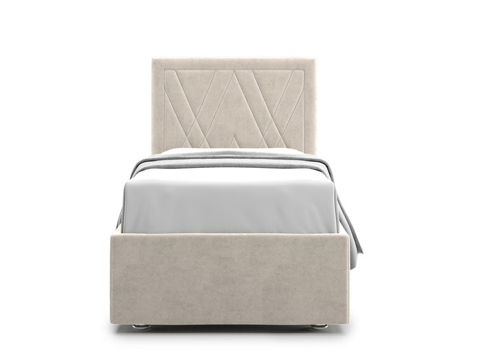 Кровать Premium Milana 2 90х200 бежевого цвета с подъемным механизмом - купить Кровати для спальни по цене 60700.0