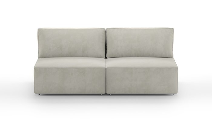 Прямой диван-кровать Модульный бежевого цвета