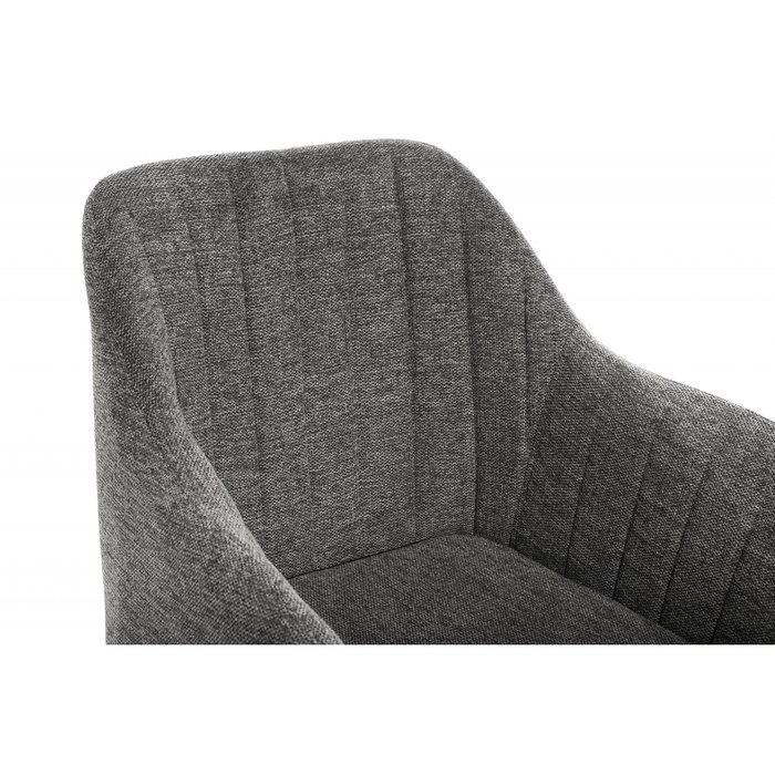 Стул Mody на металлическом каркасе с обивкой серого цвета - лучшие Обеденные стулья в INMYROOM