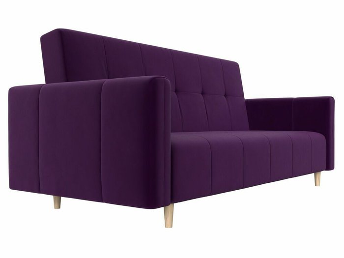 Прямой диван-кровать  Вест фиолетового цвета - лучшие Прямые диваны в INMYROOM