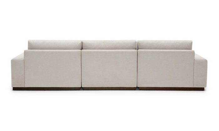 Модульный угловой диван со светлой обивкой - купить Угловые диваны по цене 135900.0