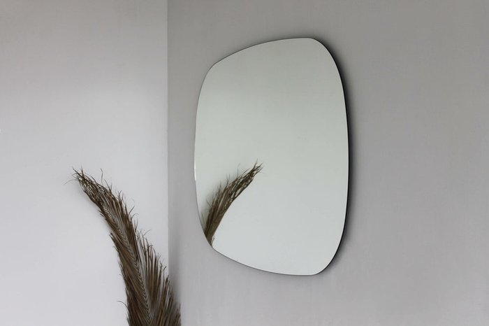 Настенное зеркало Abstract 85х130 с каркасом из мдф - купить Настенные зеркала по цене 15000.0