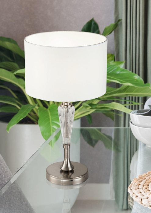 Настольная лампа Alicante с белым абажуром - купить Настольные лампы по цене 13490.0