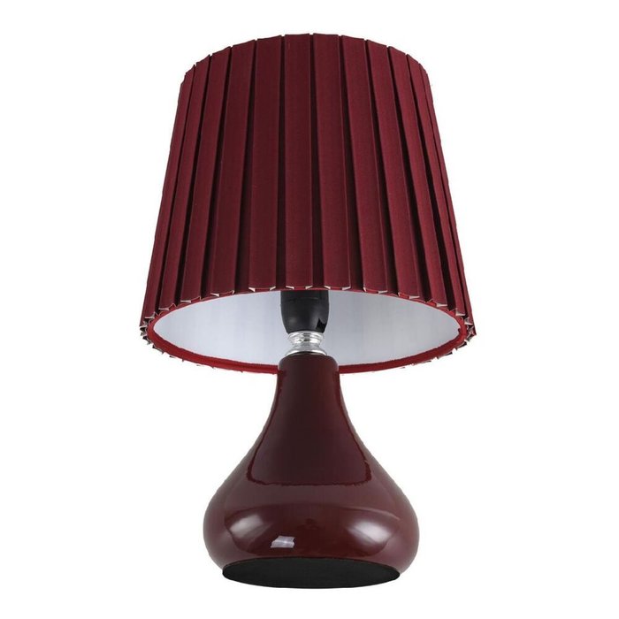 Настольная лампа County 8185/1T (ткань, цвет бордовый) - лучшие Настольные лампы в INMYROOM Настольная лампа County 8185/1T (ткань, цвет бордовый) - лучшие Настольные лампы в INMYROOM