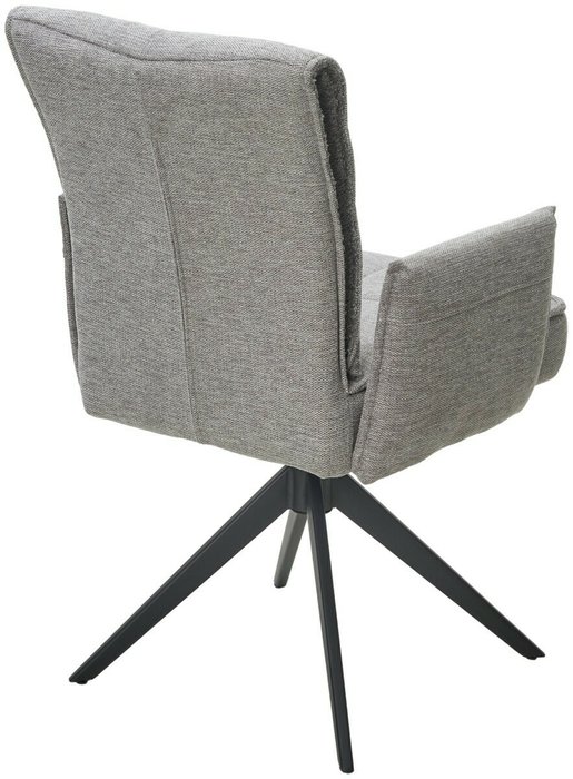 Стул Ponce вращающийся серого цвета - лучшие Обеденные стулья в INMYROOM