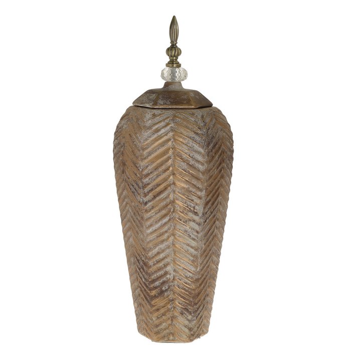 Керамическая ваза с крышкой 