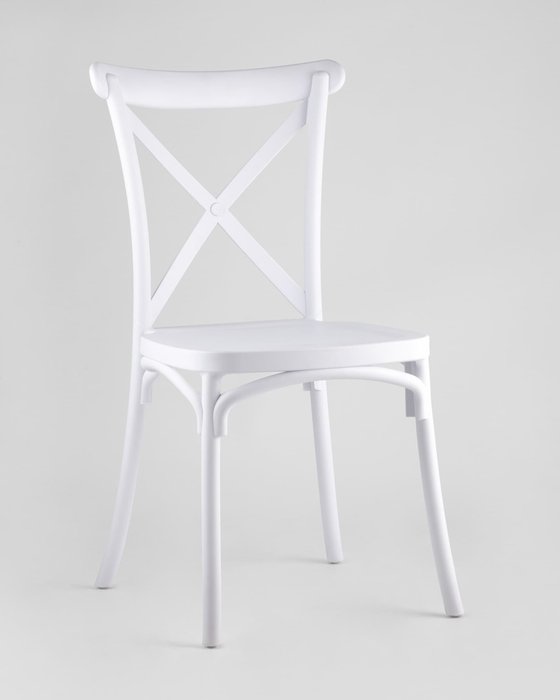 Стул пластиковый Кроссбэк белого цвета - купить Обеденные стулья по цене 5490.0