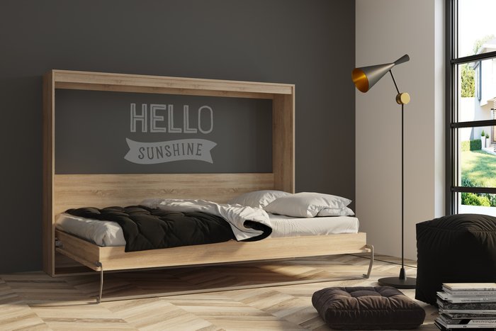 Шкаф-кровать Strada 140х200 бежевого цвета - лучшие Кровати для спальни в INMYROOM