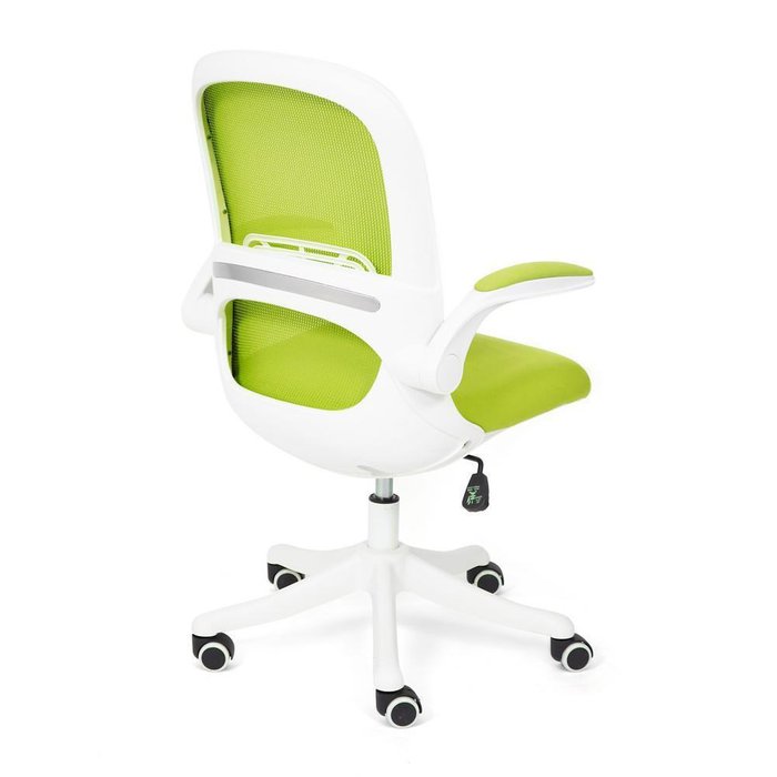 Кресло Happy бело-зеленого цвета  - лучшие Офисные кресла в INMYROOM