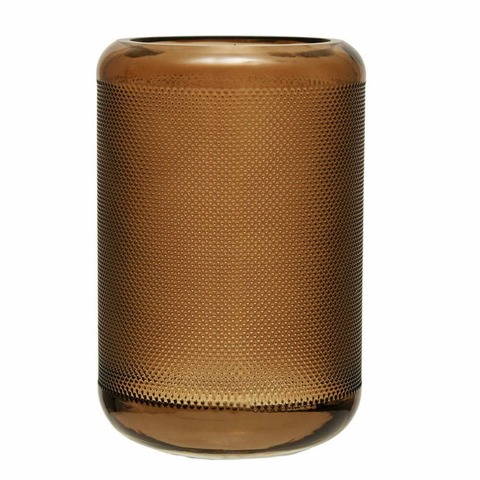 Декоративная ваза из стекла коричневого цвета - купить Вазы  по цене 1124.0