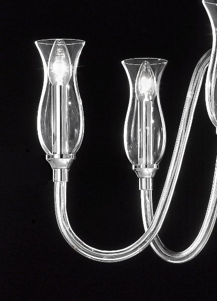 Бра Sylcom Teodato из прозрачного муранского стекла  - купить Бра и настенные светильники по цене 13660.0