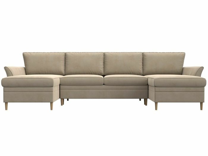 Угловой диван-кровать София бежевого цвета - купить Угловые диваны по цене 72999.0