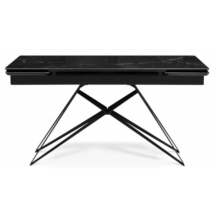 Раздвижной обеденный стол Блэкберн черного цвета - купить Обеденные столы по цене 46250.0