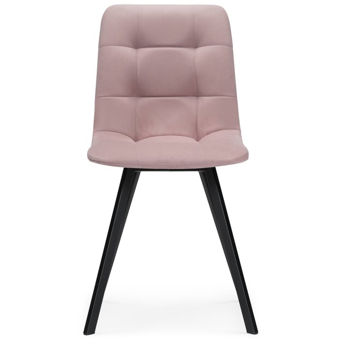 Стул Чилли розового цвета на черных ножках - купить Обеденные стулья по цене 4190.0