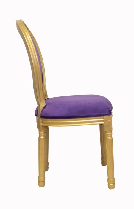 Стул Volker Violet Gold с мягкой обивкой - купить Обеденные стулья по цене 24000.0 Стул Volker Violet Gold с мягкой обивкой - купить Обеденные стулья по цене 24000.0