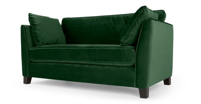 Двухместный раскладной диван WOLSLY зеленый - купить Прямые диваны по цене 63500.0