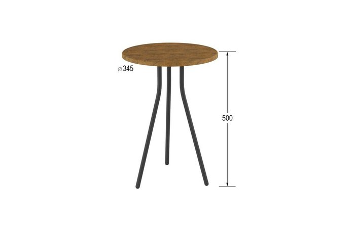Стол кофейный Слай коричневого цвета - купить Кофейные столики по цене 2600.0